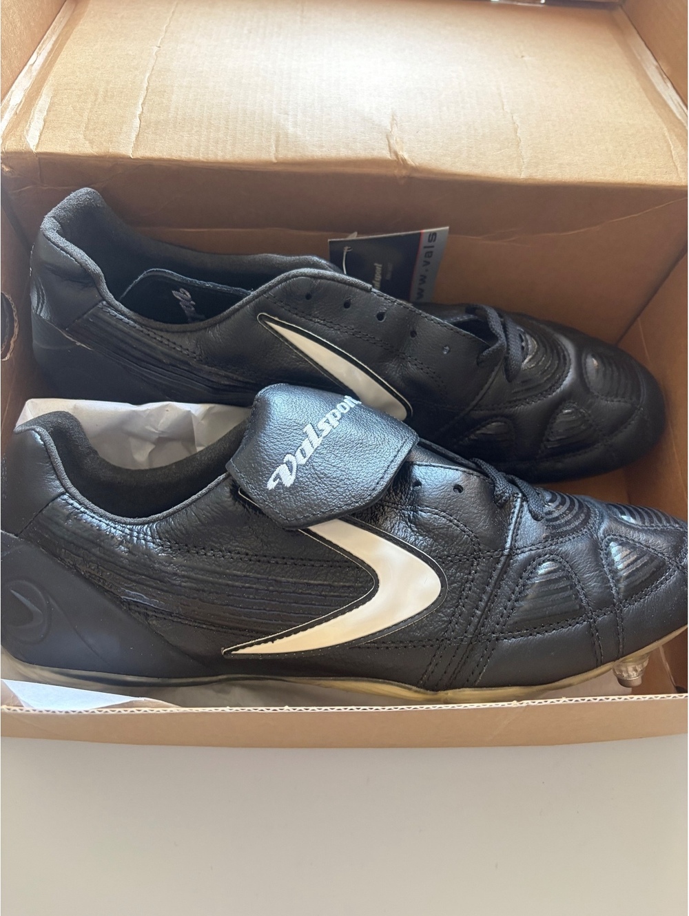 Valsport Audace 1990s new Black Soccer Cleats Size 10 US